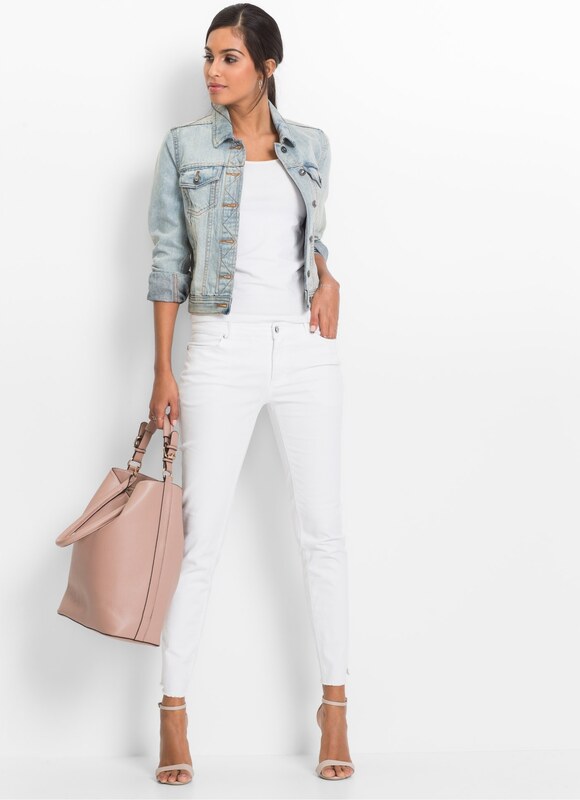 bonprix Džínová bunda modrá Žena