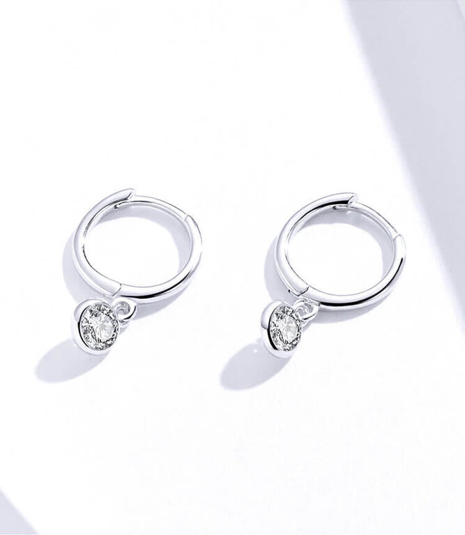 onHand.cz Stříbrné náušnice s kamínky - stříbro 925/1000