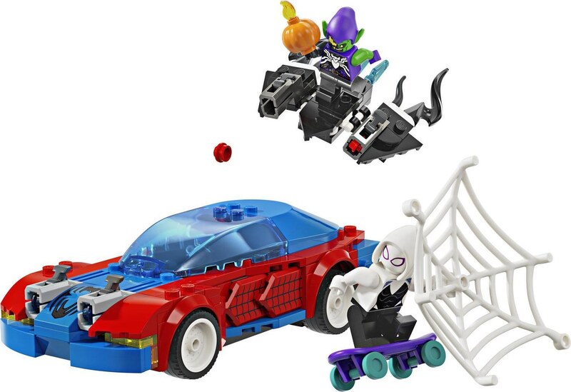 LEGO Marvel 76279 Spider-Manovo závodní auto a Venom Zelený goblin
