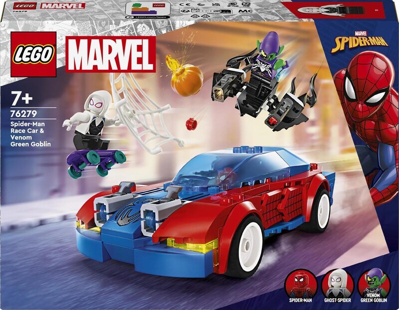 LEGO Marvel 76279 Spider-Manovo závodní auto a Venom Zelený goblin