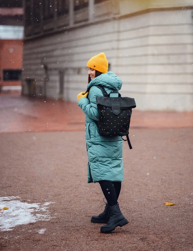 Vuch Mellora Dotty Backpack BLACK