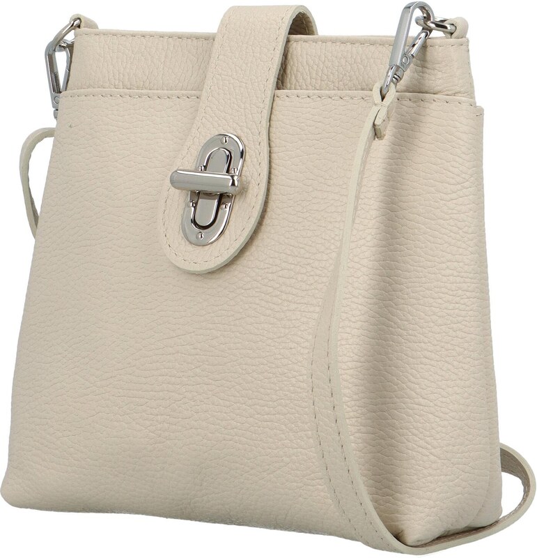 Delami Vera Pelle Stylová dámská kožená crossbody Dopina, béžová