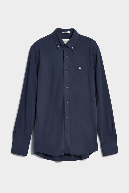 KOŠILE GANT REG JERSEY PIQUE SHIRT MARINE