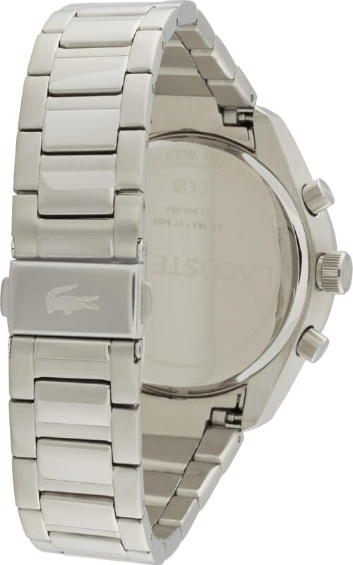 LACOSTE Analogové hodinky 'VANCOUVER' černá / stříbrná