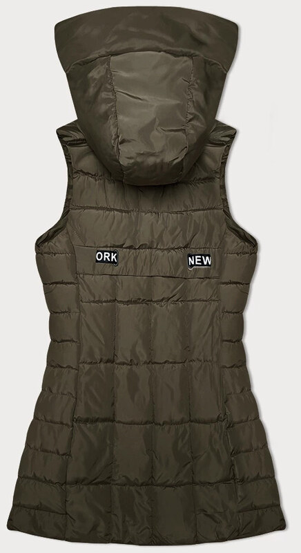 Dámská vesta v khaki barvě s kapucí S'West (B8226-11)