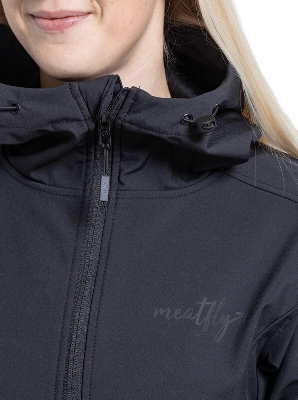 Dámský softshellový kabát Meatfly Thea černá