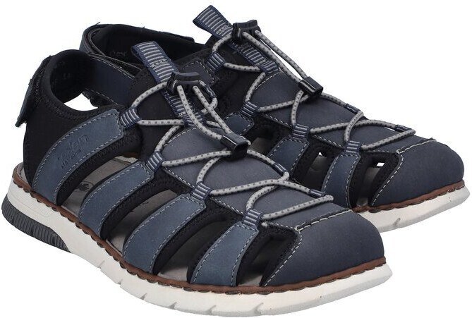 Pánské sandály v komfortním kulatém střihu Rieker 25246-14 modrá