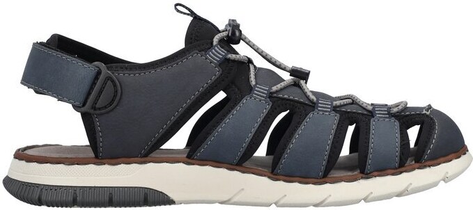 Pánské sandály v komfortním kulatém střihu Rieker 25246-14 modrá