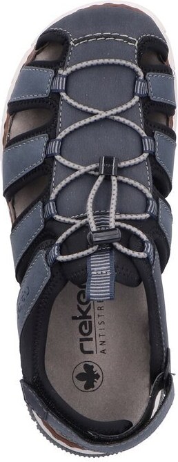 Pánské sandály v komfortním kulatém střihu Rieker 25246-14 modrá