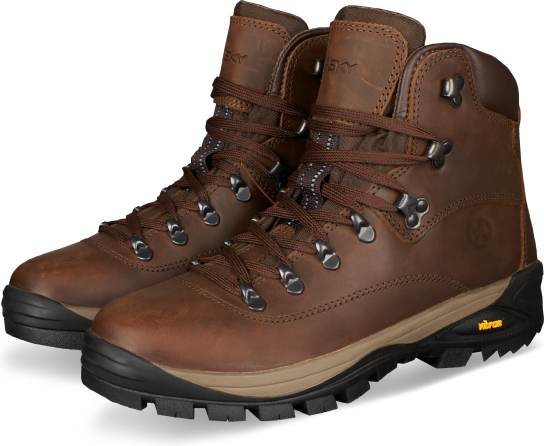Vasky Monty Brown - Pánské kožené pohorky / turistické boty hnědé česká výroba ze Zlína