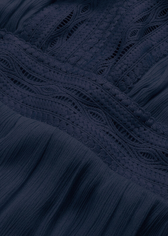 bonprix Maxi šaty ze splývavé viskózy Modrá