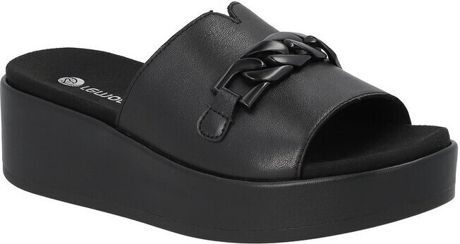 Dámské pantofle s řetízkovým detailem Rieker D1N51-00 černá