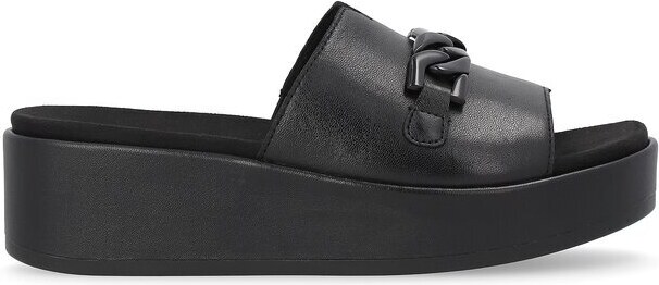 Dámské pantofle s řetízkovým detailem Rieker D1N51-00 černá