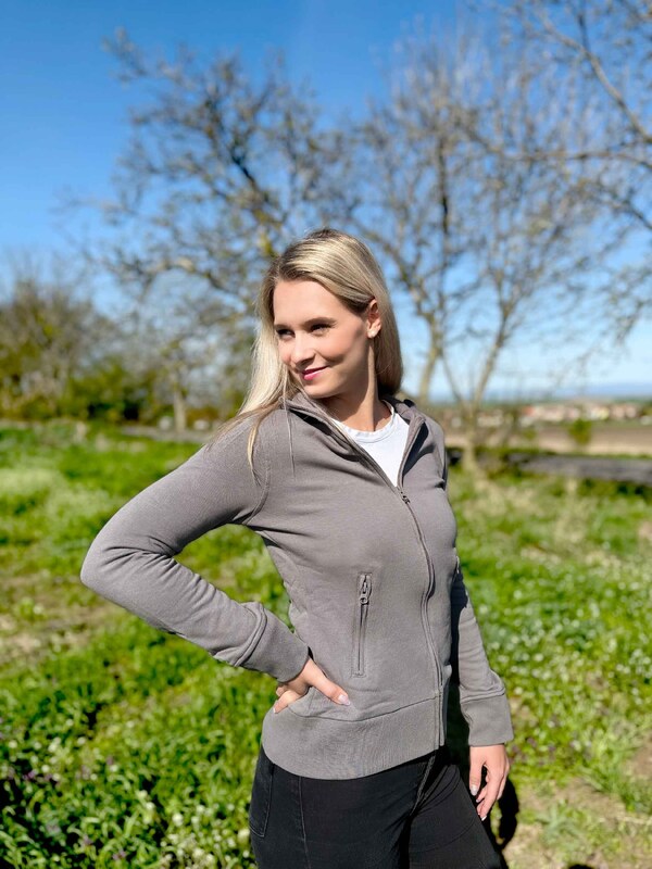 Dámská mikina Promodoro Jacket Stand-Up Collar 2XL