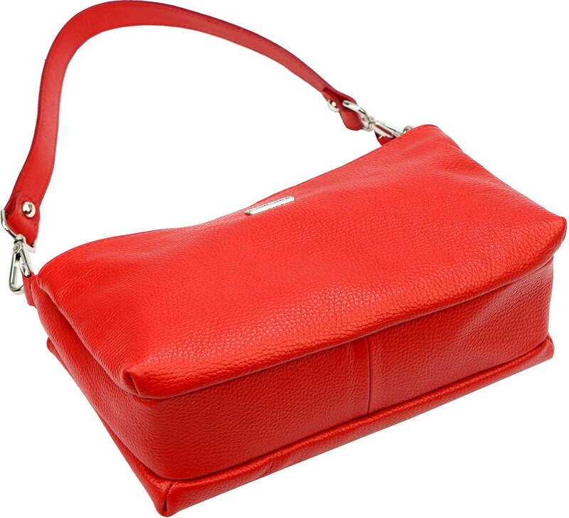 Kožená crossbody kabelka MiaMore 01-016 červená