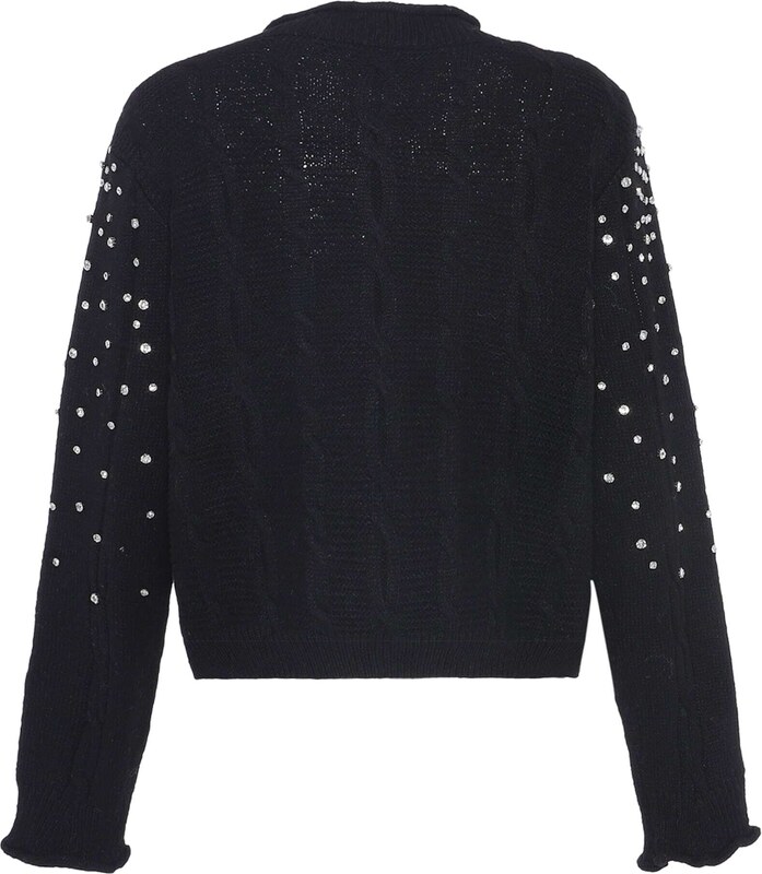 faina Kardigan černá / stříbrná