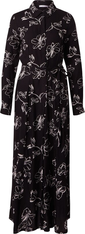 ABOUT YOU Šaty 'Aurelia' černá / bílá