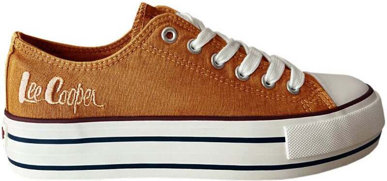 Dámské sportovní boty LCW-24-31-2216LA Hořčicová s bílou - Lee Cooper