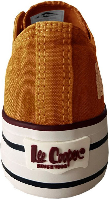 Dámské sportovní boty LCW-24-31-2216LA Hořčicová s bílou - Lee Cooper