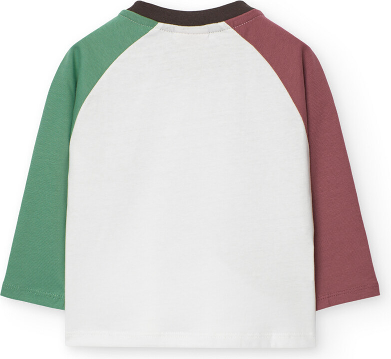 Boboli Chlapecké tričko s barevnými rukávy Zvířátka