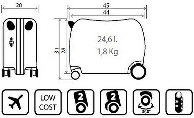 JOUMMABAGS Dětský kufřík na kolečkách Spiderman Hero ABS plast (JB-2451021)
