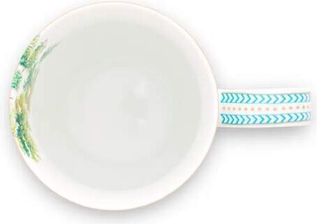 Pip Studio Jolie Heron, XXL hrnek 450ml, bílý