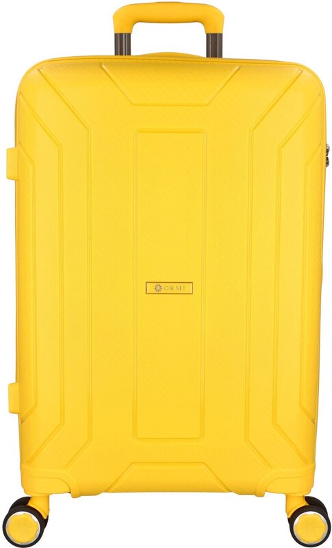 Cestovní plastový kufr Ormi Tiberius velikosti L, žlutý