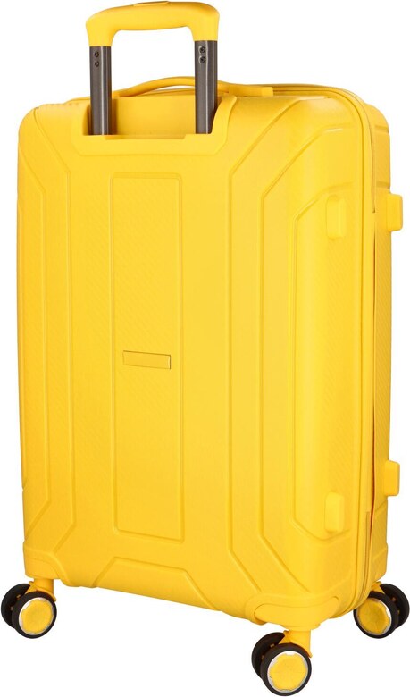 Cestovní plastový kufr Ormi Tiberius velikosti L, žlutý