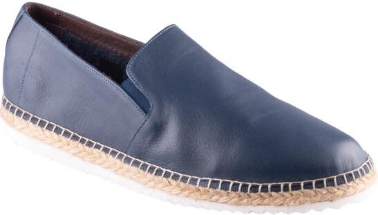 Pánské kožené mokasíny Dapi modré 15784