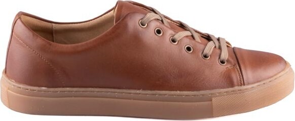 Pánské kožené polobotky Dapi hnědé 15550