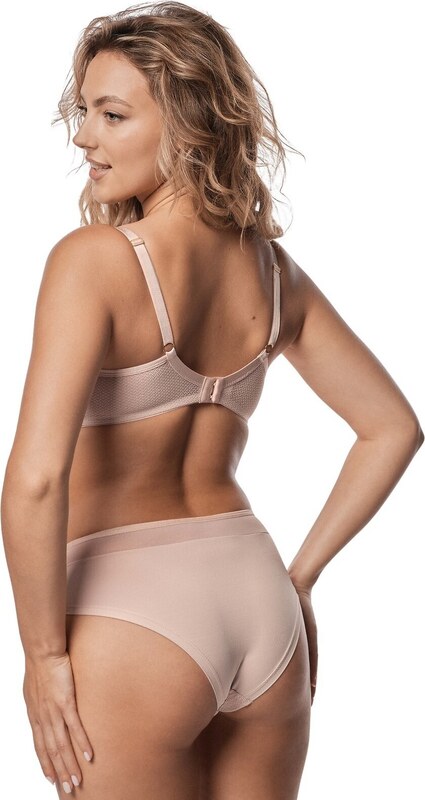 Béžová hladká podprsenka Mefemi Celine