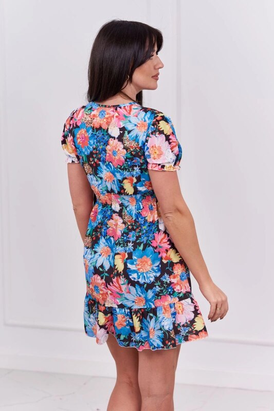 Kesi Květinové šaty Lulu s výstřihem do V