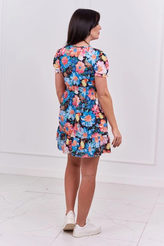 Kesi Květinové šaty Lulu s výstřihem do V