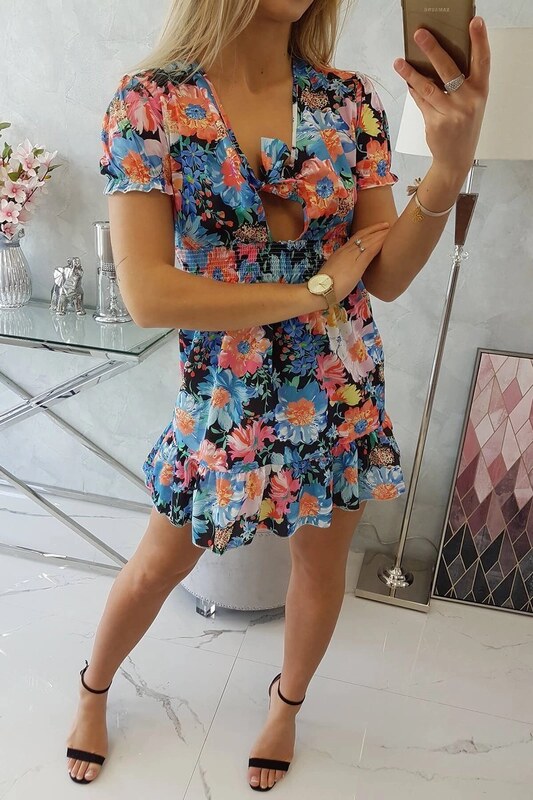 Kesi Květinové šaty Lulu s výstřihem do V