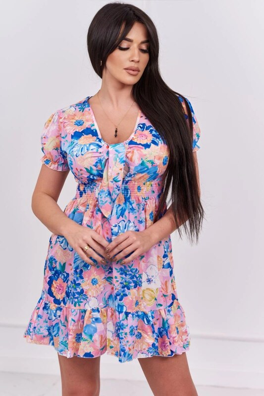 Kesi Květinové šaty Lulu s výstřihem do V