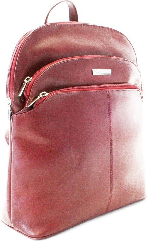 Arwel Červený kožený batoh 311-8955-31
