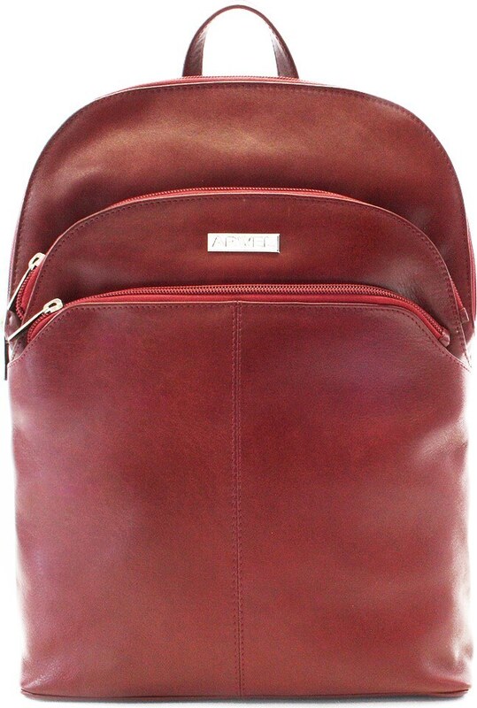 Arwel Červený kožený batoh 311-8955-31