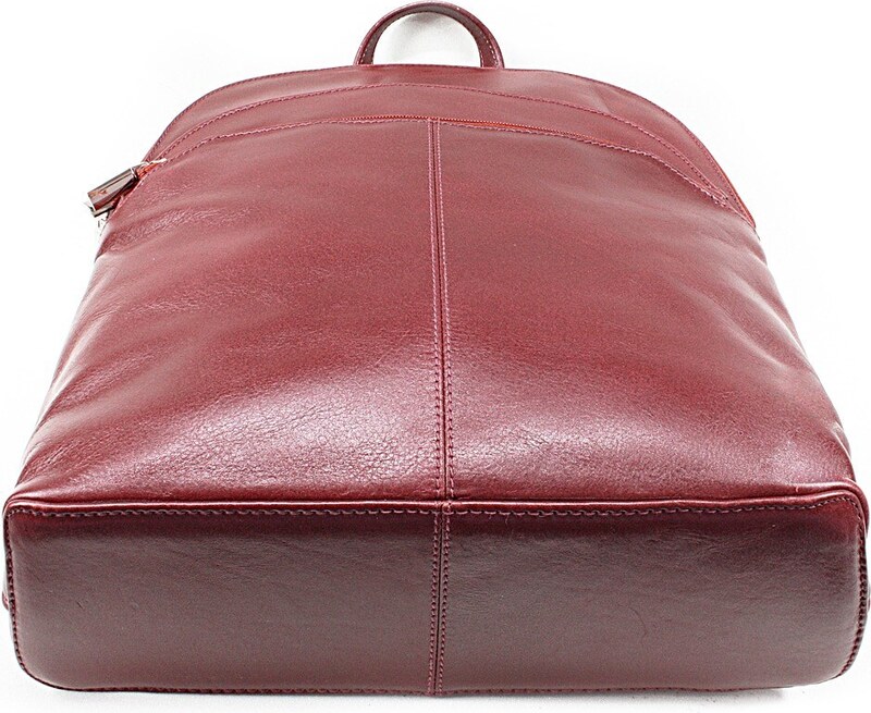 Arwel Červený kožený batoh 311-8955-31