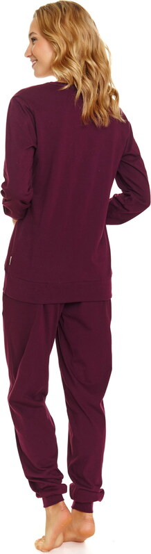 Dámské pyžamo DOCTOR NAP PM.4349 vínová