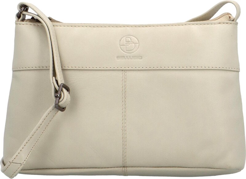 Bellugio Stylová dámská malá crossbody kabelka Lamiss, krémová