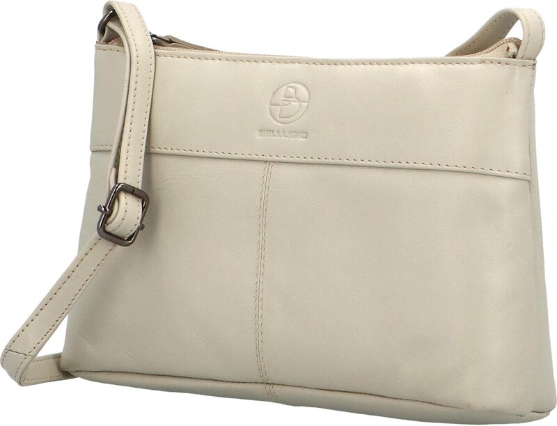Bellugio Stylová dámská malá crossbody kabelka Lamiss, krémová