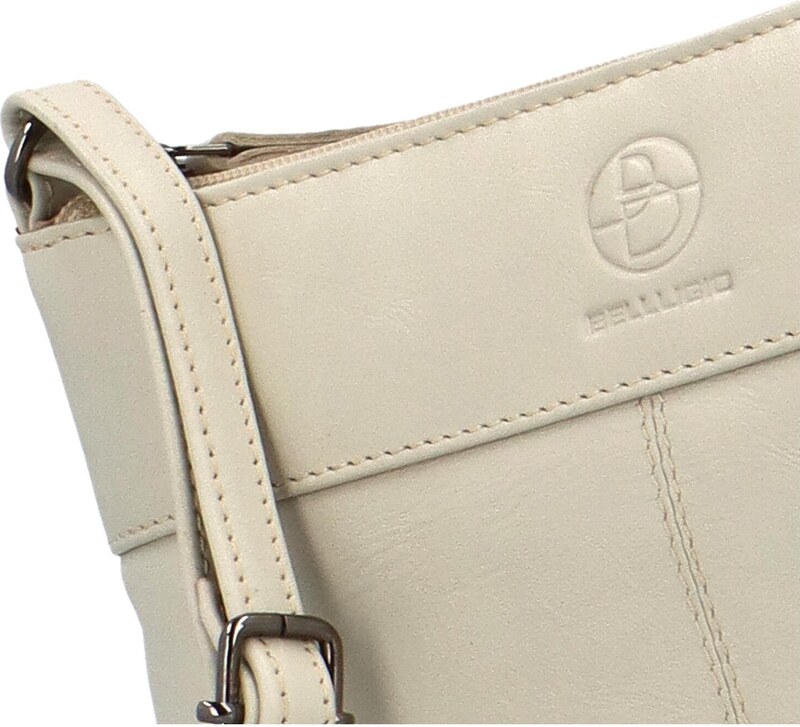 Bellugio Stylová dámská malá crossbody kabelka Lamiss, krémová
