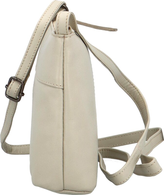 Bellugio Stylová dámská malá crossbody kabelka Lamiss, krémová