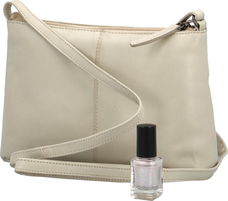 Bellugio Stylová dámská malá crossbody kabelka Lamiss, krémová
