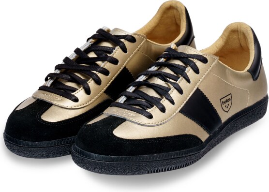 Vasky Botas Iconic Victory 76 - Pánské kožené tenisky / botasky černo-zlaté česká výroba ze Zlína