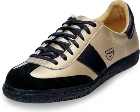 Vasky Botas Iconic Victory 76 - Pánské kožené tenisky / botasky černo-zlaté česká výroba ze Zlína