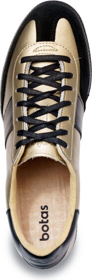 Vasky Botas Iconic Victory 76 - Pánské kožené tenisky / botasky černo-zlaté česká výroba ze Zlína