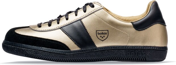 Vasky Botas Iconic Victory 76 - Pánské kožené tenisky / botasky černo-zlaté česká výroba ze Zlína