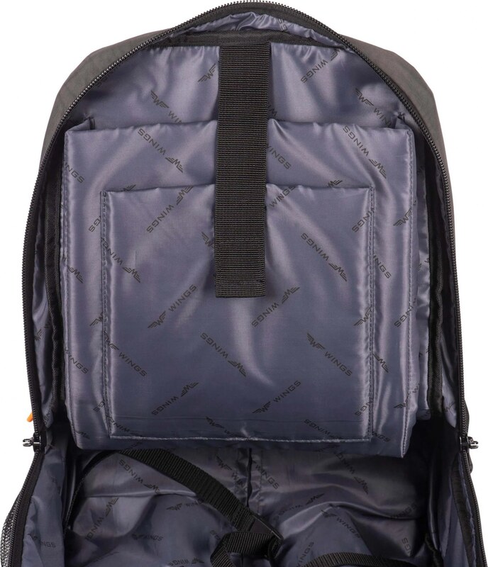 Wings šedý cestovní batoh/kufr TURNSTONE Šedá