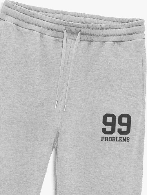 Tepláky Jogger , Barva Šedá, s Potiskem 99 Problems